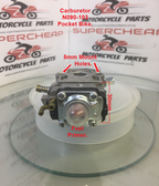 Carburetor, N090-103, 10mm,  24 to 26cc Mosquito , Pocket Bikes, Chain Saws image 2
