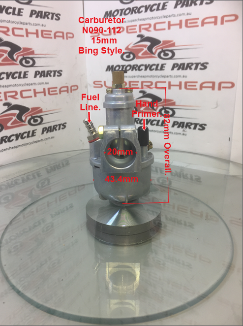 Carburetor, N090-112, 15mm, Bing Style, suits Puchs, Mopeds, scooters. image 1