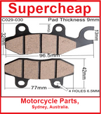 Laro/Hunter front brake pads. Left and right side. image 2