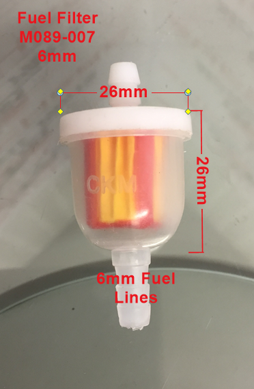 Fuel Filter, M089-007, 6mm image 0