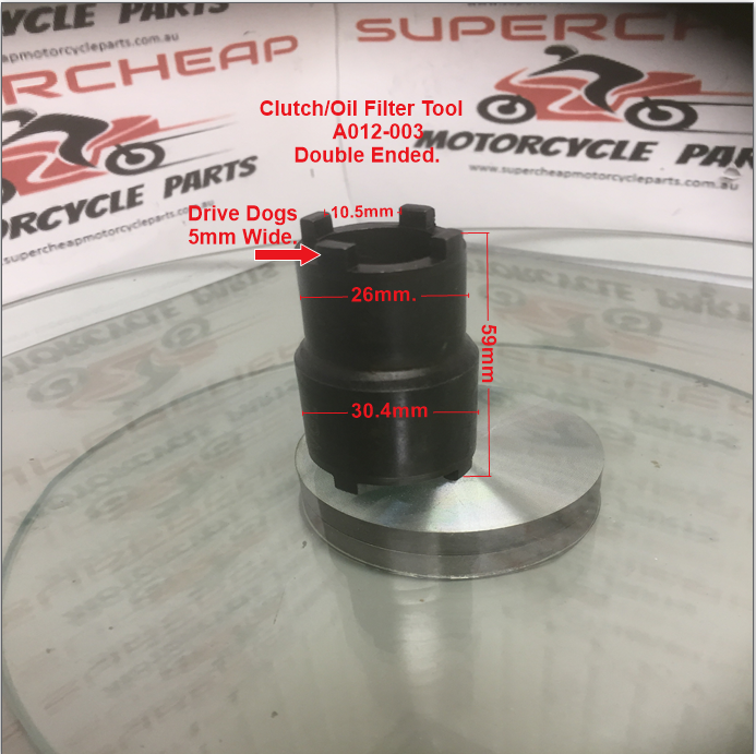 Tool, A012-003, Clutch, Oil Filters, Slotted Lock nuts. Laro, Honda, Dirt Bikes. image 1