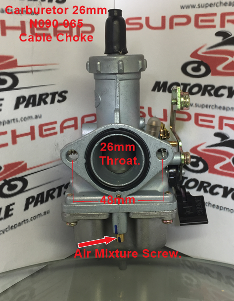 Carburetor, N090-065, 26mm,  Cable Choke. image 0