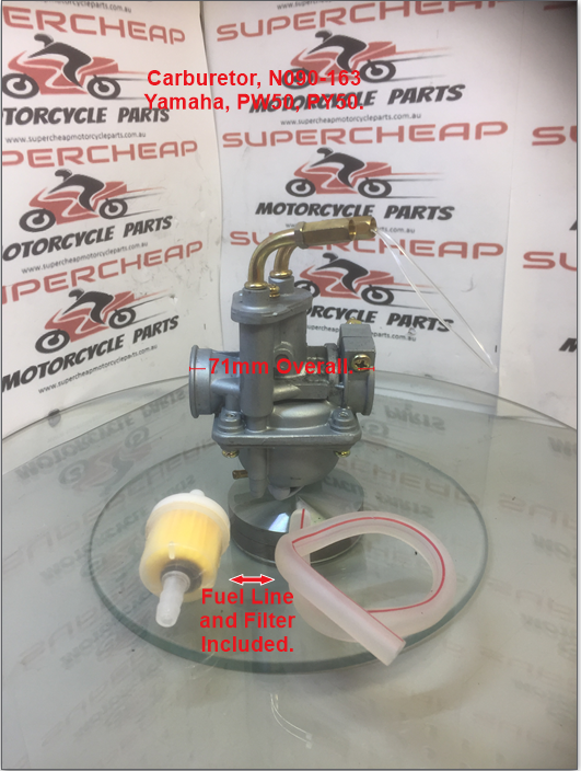 Carburetor, N090-163, Yamaha Pee Wee 50, PW50,  PY50, 1981 to 2009. image 1