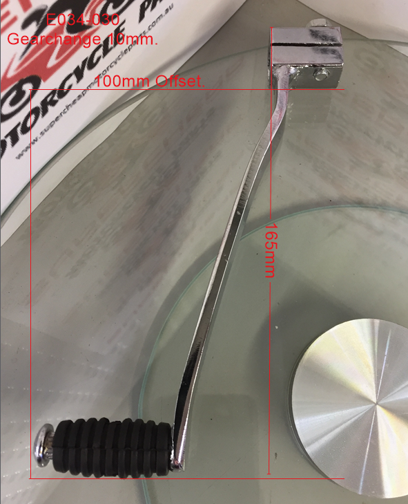 Gear Change,  E034-030, 10mm Spline. Offset Lever. image 0