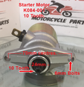 Starter Motor, K084-001, GY6 50cc, ATVs, Scooters, Go Carts, Buggies. image 0