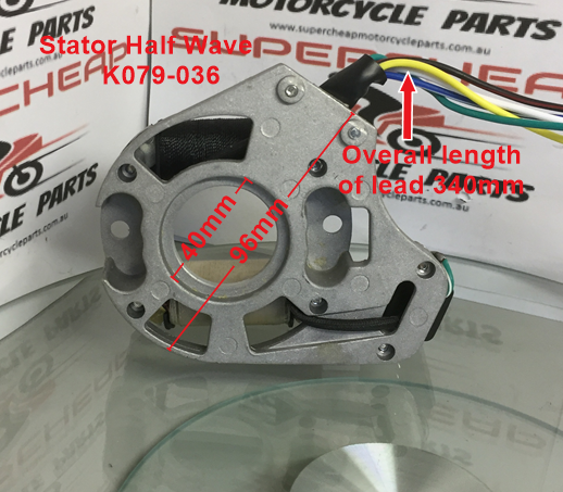 Stator/Magneto K079-036, 2 Coil, Half wave, 50 to 200cc engines. image 2