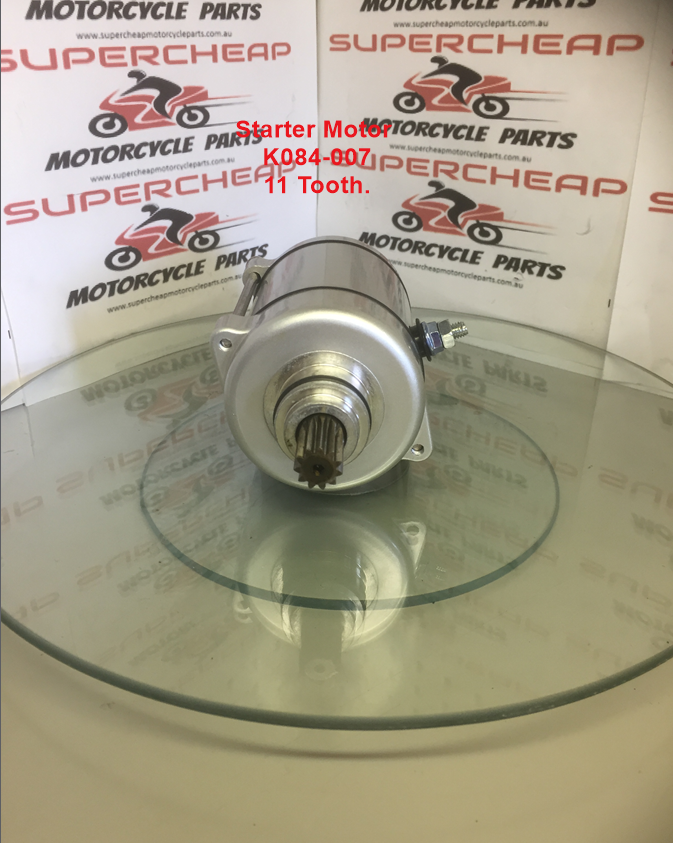 Starter Motor, K084-007, 11 Tooth, CG 200/250 Air cooled motors. ATVs, Pit Bikes image 3
