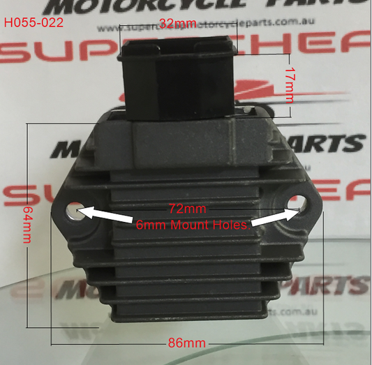 Voltage Regulator, H055-022, Honda, CB400, CB550 Plus more. image 0