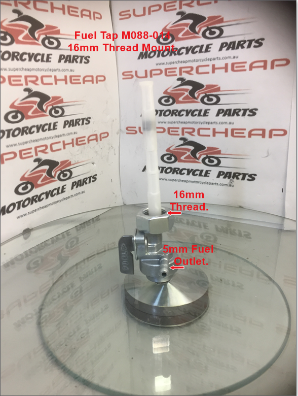 Fuel Tap, M088-014, 16mm Thread, ATVs, Pit Bikes, Dirt Bikes,Go Karts. image 1