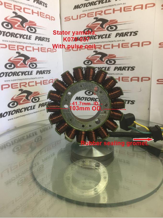 Stator, K079-037, Suits various Yamaha's, Scooters and Dirt Bikes. image 0