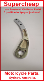 Laro Pro Street and Hunter Daytona rear brake pedal. Adjustable. image 1