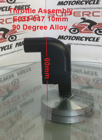 Throttle Assembly, E033-047, Side Pull, 10mm Cable Thread, Alloy image 3