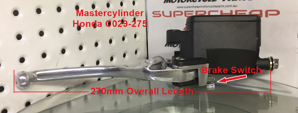 Mastercylinder, C029-275 Honda Road Bikes, Twin Disc. image 0