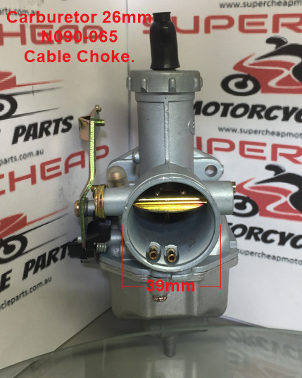Carburetor, N090-065, 26mm,  Cable Choke. image 3