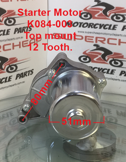Starter Motor, K084-003, fits ATVs, Pit Bikes, Buggies, Scooters. image 2