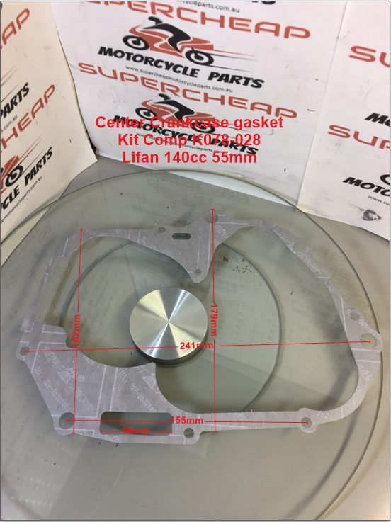 Gasket Set Complete, K078-028, Lifan 140cc, 55mm bore, Pit Bikes, Mini Bikes. image 3