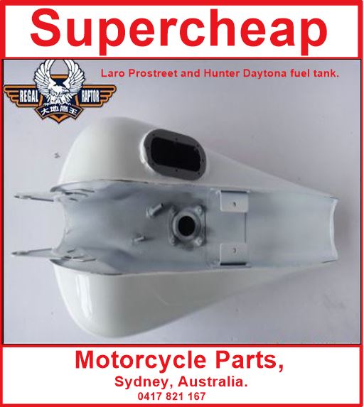 Laro Prostreet and Hunter Daytona Red or White fuel tank. image 1