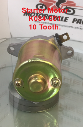 Starter Motor, K084-001, GY6 50cc, ATVs, Scooters, Go Carts, Buggies. image 3