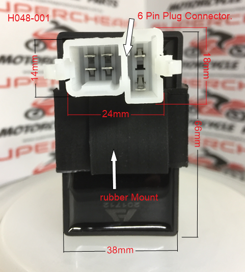 CDI  H048-001, 6 Pin, ATVs, Pit Bikes, Dirt Bikes, Buggies and Go Karts. image 1