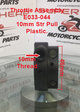 Throttle Assembly, E033-044, Straight Pull, 10mm, Plastic. image 3