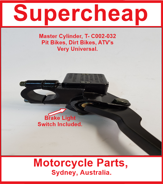 Brake Master Cylinder, FD-C002-032, Suitable for Pit Bikes, Dirt Bikes, ATV's. image 3