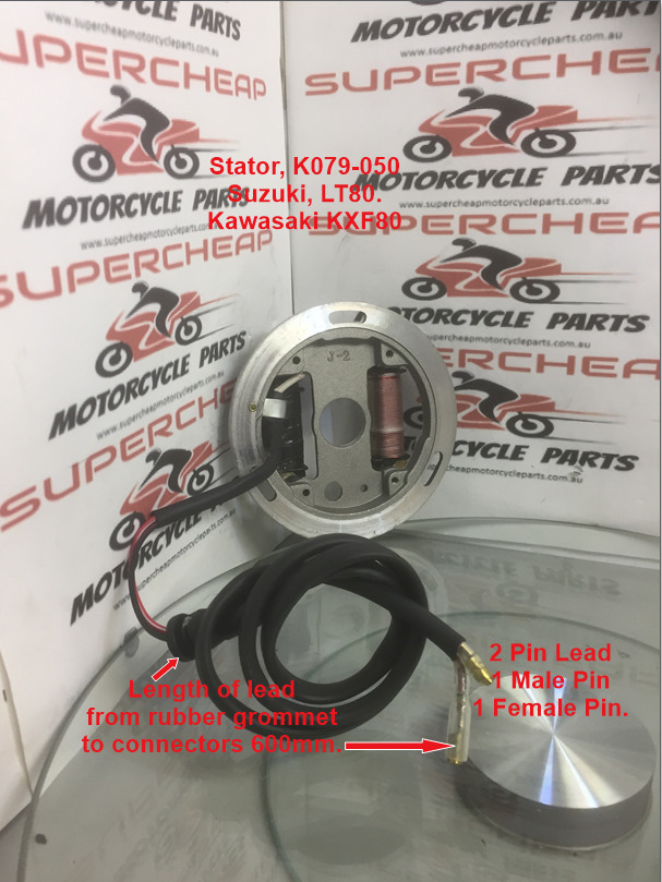 Stator/Magneto, K079-050, Suzuki LT80, Kawasaki KFX80 1987 to 2006. image 1