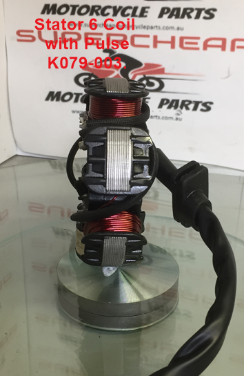 Stator/Magneto, K079-003, 6 Coil with Pulse Coil, 50 to 200cc Pit Bikes, ATVs. image 4