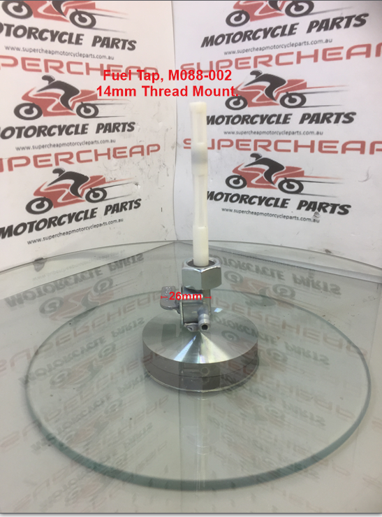 Fuel Tap, M088-002, 14mm Thread Mount, Dirt Bikes, Quads, Scooters, Buggies. image 3