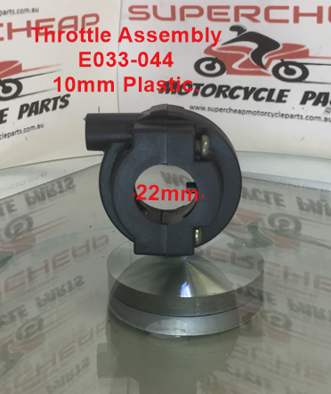 Throttle Assembly, E033-044, Straight Pull, 10mm, Plastic. image 1