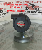 Throttle Assembly, E033-044, Straight Pull, 10mm, Plastic. image 1