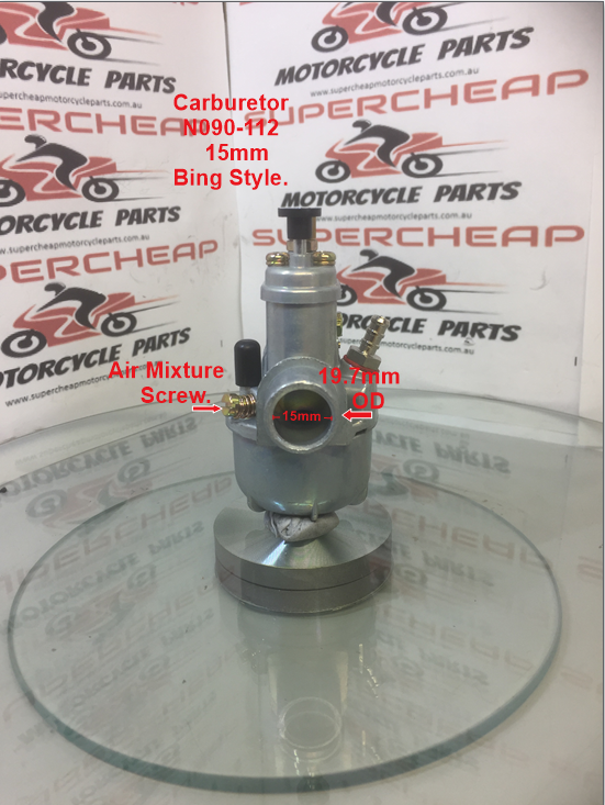 Carburetor, N090-112, 15mm, Bing Style, suits Puchs, Mopeds, scooters. image 0