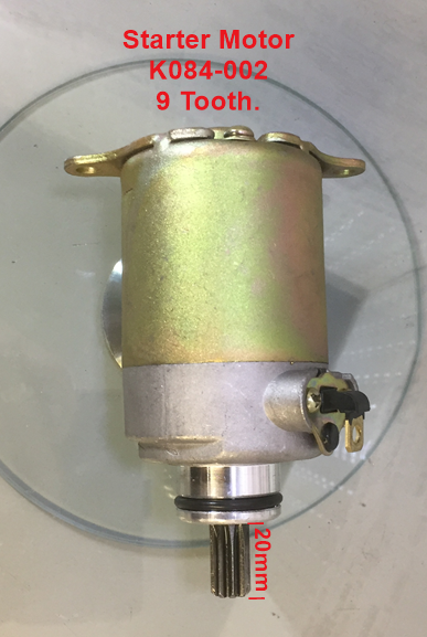 Starter Motor K084-002, suits GY6 150cc Powered units. image 2