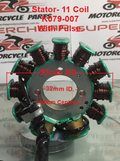 Stator/Magneto, K079-007, 11 Coil, 150 to 250cc, Loncin, Lifan, CG Engines. image 0