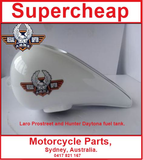 Laro Prostreet and Hunter Daytona Red or White fuel tank. image 3