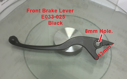 Brake Lever, E033-025, L/Hand Hydraulic for ATVs and Scooters image 0