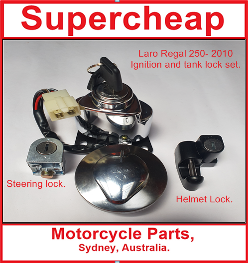 Laro Regal 250 Tank and Ignition lock set. 2010. image 0