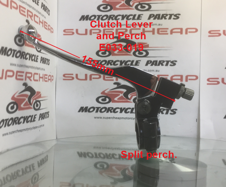 Clutch Lever,  E033-019 with alloy Perch, Shorty. Chrome Lever. image 0