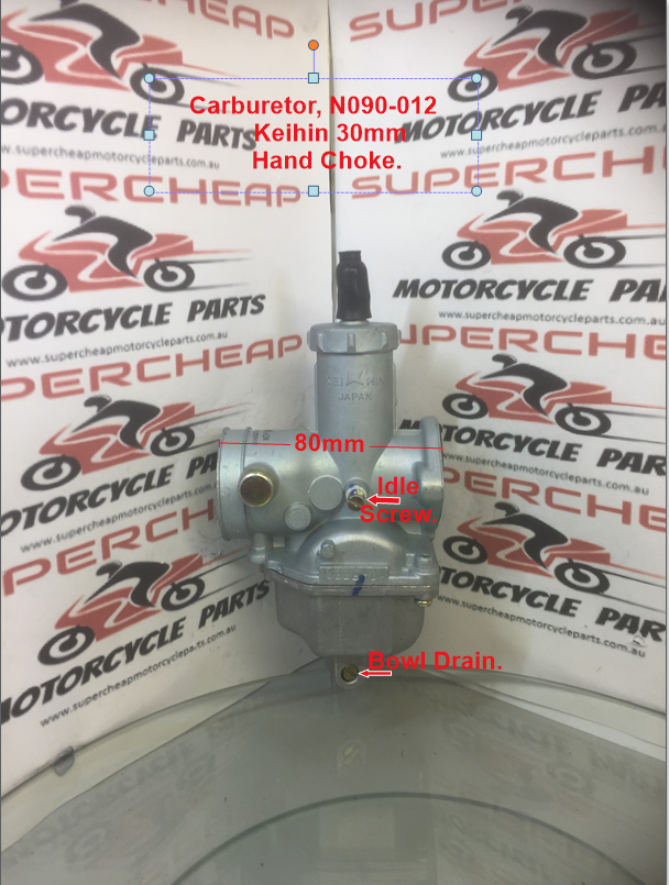 Carburetor, N090-012, Keihin 30mm, 200 to 250cc Dirt Bikes, ATVs and Buggies. image 2