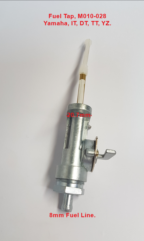 Fuel Tap, Yamaha, M010-028, DT175-250-370-400, TT250-350, IT175 to 465, YZ. image 1