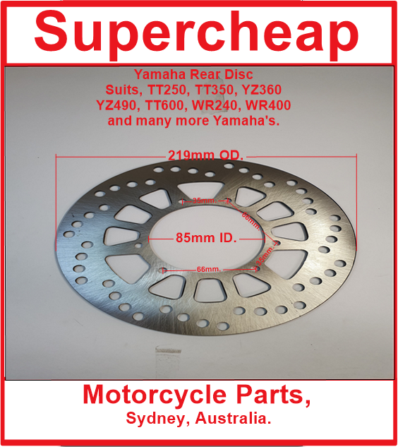 Yamaha Rear Disc suits TT, DT,  YZ, WR , XT and many more. image 0
