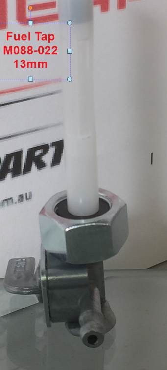 Fuel Tap, M088-022, 13mm Male thread Tank Mount. image 4