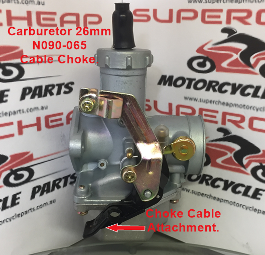 Carburetor, N090-065, 26mm,  Cable Choke. image 2