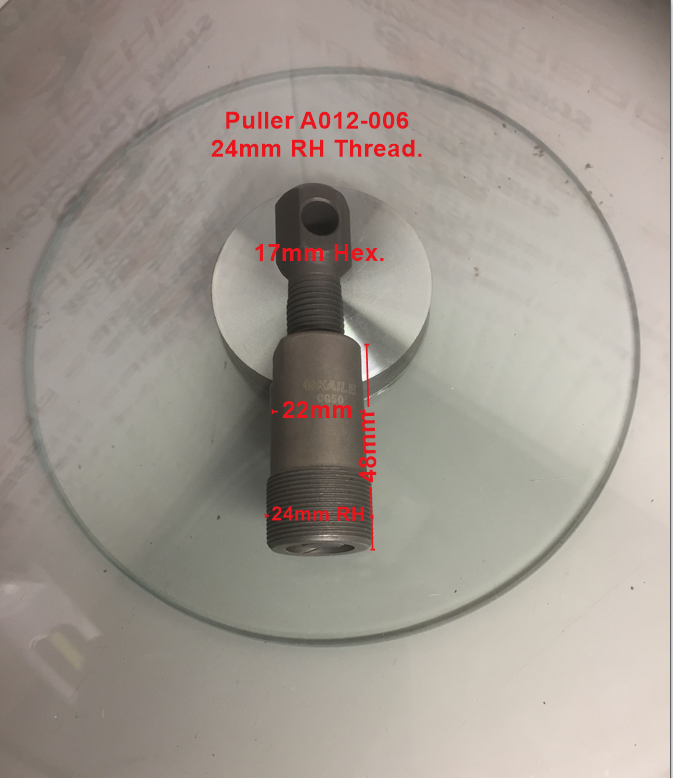 Rotor/Magneto Puller, A012-006, 24mm RH Thread. GY6, Pit Bikes, ATVs. image 0