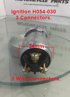 Ignition Switch, H054-030, Universal 3 wire, Key Start. image 1