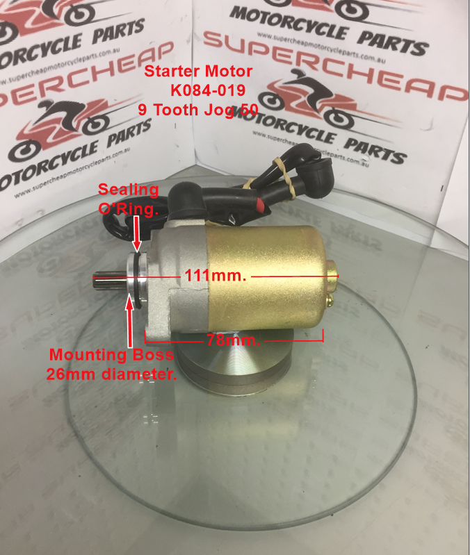 Starter Motor, K084-019, Yamaha Jog 50 and Many other Scooters and ATVs. image 1