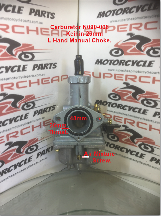 Carburetor, N090-008-MH, PZ- 26m suits Honda XR100, 1985 onwards. image 0