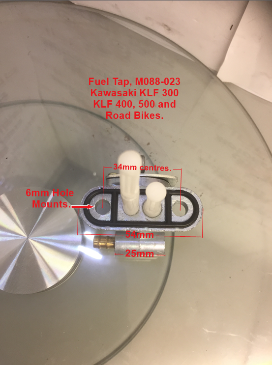 Fuel Tap, M088-023, Kawasaki, KLF range, Road Bikes. image 3