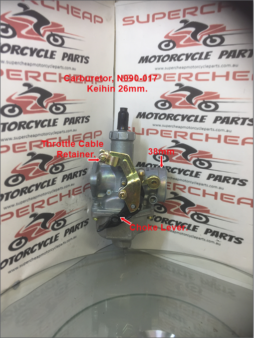 Carburetor, N090-017, 26mm, Fits GY6- ATVs, Lifan, Kazuma, Zuma, DHZ. image 3