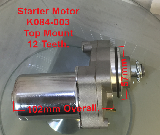 Starter Motor, K084-003, fits ATVs, Pit Bikes, Buggies, Scooters. image 1