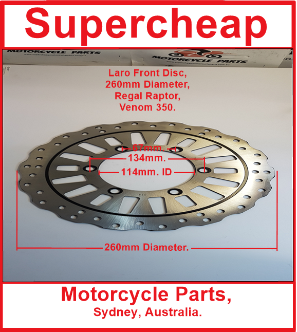Laro and Hunter Disc Rotor, 260mm, Regal 250, SPT350, Venom image 0